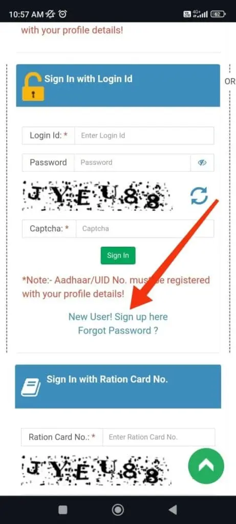 nfsa login page new user sign up